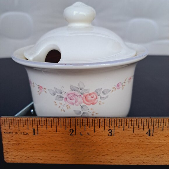 Vintage Pfaltzgraff Stoneware "Trousseau" Sugar Bowl Retired 022 - Picture 6 of 7